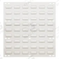 QUANTUM STORAGE SYSTEMS Louvered Panel: 20 in x 18 in x 1/4 in, 1 Sides, 0 Bins, White (MPN QLP-1819HC). Key specifications — attr38851: White; attr38864: Powder Coated; attr38845: QUANTUM STORAGE SYSTEMS.