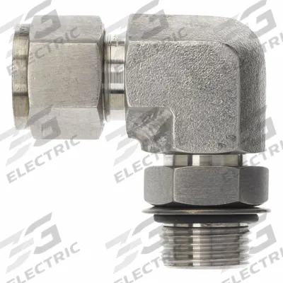 BRENNAN INDUSTRIES Compression Fitting Elbow: 1/4 in OD x 1/4 in OD Fitting Size - Clean & Bagged Single-Ferrule Stainless Steel Fittings