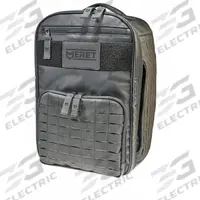 MERET USA Backpack: 18 1/2 in L x 13 in W x 10 1/2 in D, Tarpaulin, Black, 11-20 in/21-30 in (MPN M8127TB). Key specifications — Color: Black; Closure Type: Zipper; Features: Module Ready Zippers Allow for any Meret Module to be Affixed to the Bag; Brand: MERET USA.