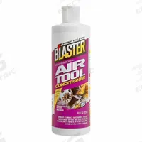 BLASTER Air Tool Oil: Petroleum, -40°F Min. Op Temp., 140°F Max. Op Temp., Not Food Grade, Bottle (MPN ATC-S). Key specifications — attr1321222: Petroleum; attr1321226: 5W; attr1321227: 22; attr1321244: BLASTER; attr1321245: Bottle.