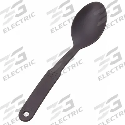CRESTWARE Serving Spoon: 12 in Overall Lg, Black - Serving Spoons