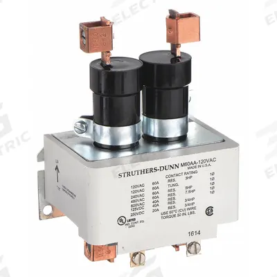 STRUTHERS-DUNN Mercury Displacement Contactor: 120V AC, 60 A Full Load Current - Resistive - Mercury Displacement Contactors