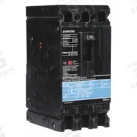 SIEMENS Molded Case Circuit Breaker: 15 A Amps, 18kA at 480V AC, Fixed, Load Side Lug, ABC, ED4 (MPN ED43B015). Key specifications — Phase Connection: ABC; Instantaneous Trip: Fixed; Terminal Connection: Load Side Lug; Series: ED4; Max. AIR Rating: 18kA at 480V AC.