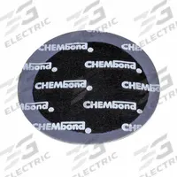 TRU-FLATE Large Round Tube/Bias Ply Tire Repair Patch: Patches & Plugs, Round, Truck Tires, Rubber (MPN 14-154). Key specifications — Product Type: Patches & Plugs; Compatible Tire Type: Truck Tires; Brand: TRU-FLATE; Material: Rubber; Shape: Round.