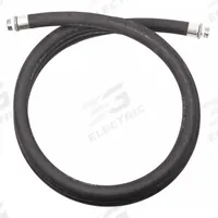 DAYTON Discharge Hose: Discharge Hose, 3/4 in x 12 ft, Rubber, Rubber, Zinc, -22° to 130°F (MPN 12F731). Key specifications — Hose Tube Material: Rubber; Brand: DAYTON; Hose Cover Material: Rubber; Temperature Range: -22° to 130 °F; UL Listed: No; Fitting Material: Zinc.