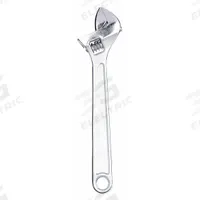 WESTWARD Adjustable Wrench: Alloy Steel, Chrome, 12 in Overall Lg, 1 3/8 in Jaw Capacity, Plain Grip (MPN 1NYA5). Key specifications — attr309359: Chrome; attr324924: WESTWARD; attr309358: Alloy Steel.