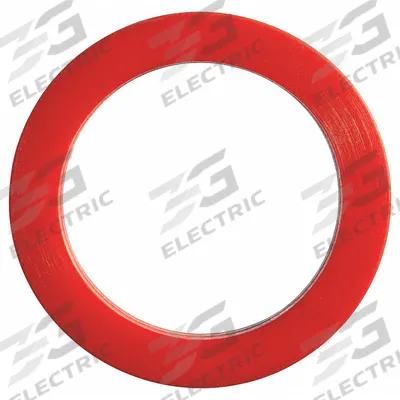 USA INDUSTRIALS Cam and Groove Gasket: 4 in For Coupling Size, Red, 1 in Outside Dia, Flat - Silicone Cam & Groove Gaskets