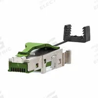METZ CONNECT RJ45 Field Plug: Data Insert, Straight Insulation Displacement Male, E-DAT Industry (MPN 1401405012PI). Key specifications — attr1057845: E-DAT Industry; attr1057841: METZ CONNECT; attr1057846: IP67; attr1057853: PROFINET; attr1057858: Cable; attr1057862: Zinc Die-Cast; attr1200643: Data Insert.