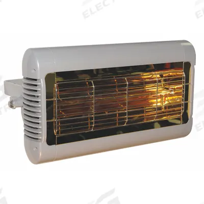 SOLAIRA Electric Infrared Heater: 1500W/2000W Watt Output, 208/240V AC, 1 Phase - Indoor/Outdoor Suspended Infrared Radiant Electric Wall Heaters