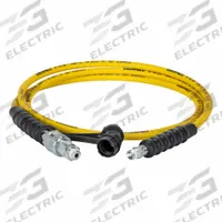 Hydraulic Hose: 1/4 in ID, NPTF x C604, 10 ft Lg, 3/8 in x 3/8 in Fitting Size, Thermoplastic (MPN HC7210B). Key specifications