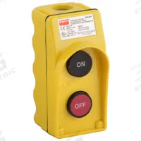 DAYTON Pendant Control Station: (2) Push Buttons, 1NO/1NC, On/Off, NEMA 1/3/3R/4/4X (MPN 20C807). Key specifications — AC Contact Rating: 10 A @ 600 V; Action: Maintained/Maintained; DC Contact Rating: 5 A @ 600 V; Enclosure Material: Plastic; Legend: On/Off; Operator Configuration: (2) Push Buttons; Brand: DAYTON; Manufacturer Part Number: 20C807.