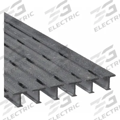 FIBERGRATE Fiberglass Pultruded Grating: Safe-T-Span, Structural Grating, 1.5 in Overall Ht - Flame-Resistant Structural Grating