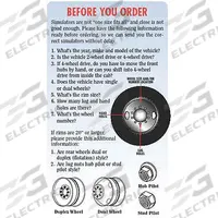 PHOENIX Dual Wheel Simulators, DOT Mount: Dual Wheel Simulators, DOT Mount, For 16 in Wheel Dia (MPN N6664)