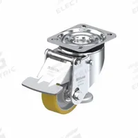 BLICKLE Plate Caster: Polyurethane Tread, Steel, 80 mm Wheel Dia, 122 mm Mounting Ht, Swivel, Slot (MPN 913400). Key specifications — Brand: BLICKLE.
