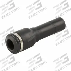 AIGNEP Push To Connect Fitting: 10 mm OD x 6 mm OD Size, Push-to-Connect x Tube Stem, Nylon, Black (MPN 55700-10-6). Key specifications — Brand: AIGNEP.