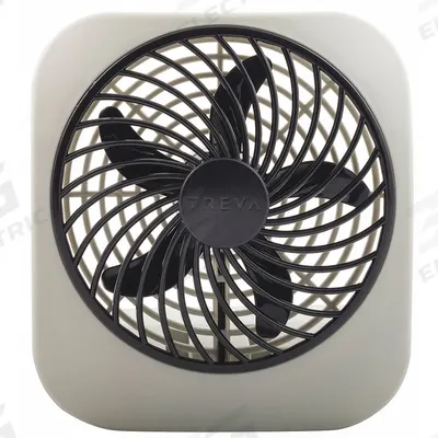 TREVA/O2COOL Cooling Fan: 5 in Blade Dia, Non-Oscillating, 118 cfm_187 cfm Airflow, 2 Speeds - Pivoting Compact Fans