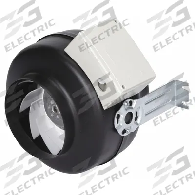 Dayton In-Line Duct Fan: 1,038 cfm Max., 12 in Duct, 298.3 W, 120V AC, 1 Ph, IP54 - General Purpose Inline Duct Fans