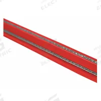 BIRD BARRIER Electrified Bird Shock Track: Stainless Steel, Sign Red, Crimp, 2 in Ht, 50 ft Lg (MPN BS-FSR60). Key specifications — attr976640: BIRD BARRIER; attr976644: Sign Red; attr976647: Crimp; attr976658: Stainless Steel; attr976674: Bird Repellent Straight Track.