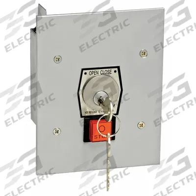 AMERICAN GARAGE DOOR SUPPLY Keyswitch: Open-Close-Stop, Momentary Contacts, Indoor - Keyed Garage Door Opener Stations