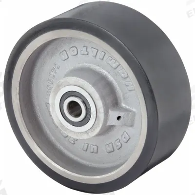 APPROVED VENDOR Caster Wheel: 8 in Wheel Dia., 2 in Wheel Wd, Polyurethane - Polyurethane Tread on Iron Core Wheels