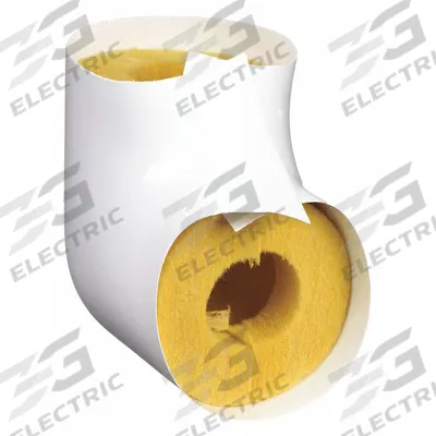 APPROVED VENDOR Pipe Fitting Insulation: 90° Elbow, Fiberglass, Slit, 2 in Thick - Fiberglass Elbow Insulation