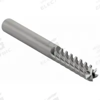 CLEVELAND Square End Mill: Carbide, 5 Flute, 1/4" Mill Dia, 1-1/4" LOC, 4" OAL (MPN C60428)