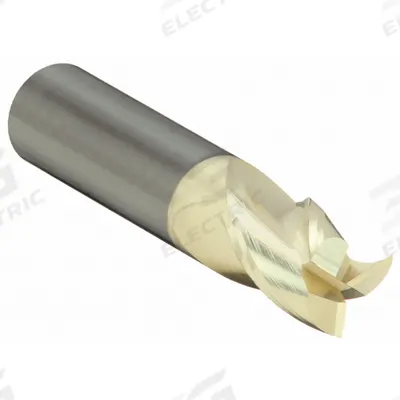 CLEVELAND Square End Mill: Carbide, ZrN Coated, 3 Flute, 1/2" Mill Dia, 5/8" LOC - Carbide Square End Mills for Aluminum