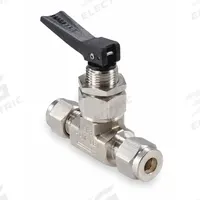 HAM-LET Manual Two-Way Ball Valve: 1/8 in Pipe Size, 316 Stainless Steel, Let-Lok x Let-Lok (MPN H-1200-SS-L-1/8). Key specifications — Brand: HAM-LET; Handle Type: Lever.