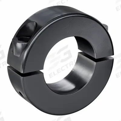 RULAND MANUFACTURING Shaft Collar: 2-Piece, Metric with Inch Bore, Round, Clamp-On - Steel Shaft Collars