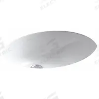 KOHLER Bathroom Sink: White, Vitreous China, 19 1/4 in Overall Lg, 16 1/4 in Overall Wd, Caxton® (MPN K-2210-0). Key specifications — Includes: Basin Clamps; Brand: KOHLER; Color: White; Sink Material: Vitreous China.