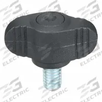 KIPP Hand Knob: Wing, Plastic w/ Steel Thread, M6 Thread, 10 mm Thread Lg, 28 mm Dia (MPN K0274.006X10). Key specifications — Brand: KIPP.