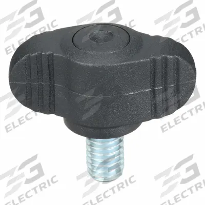 KIPP Hand Knob: Wing, Plastic w/ Steel Thread, M6 Thread, 10 mm Thread Lg - Wing Knobs with Threaded Stud