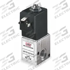 ARO Solenoid Air Control Valve: CAT, Three-Way / Two-Position, 24V DC, 1/4 in Female NPT (MPN CAT77S-024-D). Key specifications — attr1092969: Non-Locking; attr1086920: CAT77S-024-D; attr1092977: Spring Return.