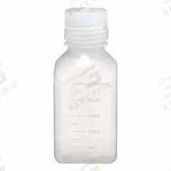 NALGENE Graduated Bottle: 250 mL, 8 fl oz, PPCO, Natural, 38-430 mm Screw Closure Size, Square (MPN 2016-0250). Key specifications — Body Color: Natural; Brand: NALGENE; Closure Included: Yes; Graduated: Yes; Closure Attached: Attached.