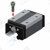 THK Linear Guide Carriage: For 30 mm Rail Wd, Ball, HSR Type Std Guide, 38 mm Carriage Ht (MPN HSR30R1SS). Key specifications — Carriage Material: Carbon Steel; Roller Material: Carbon Steel; Size: 30; Brand: THK; Features: End Seal and Side Seal; Type: HSR Type Standard Guide.