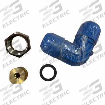 FASTPIPE Compression Fitting Elbow: 1 in Pipe x 1/4 in Pipe Size - Compressed Air System Nylon Compression Fittings