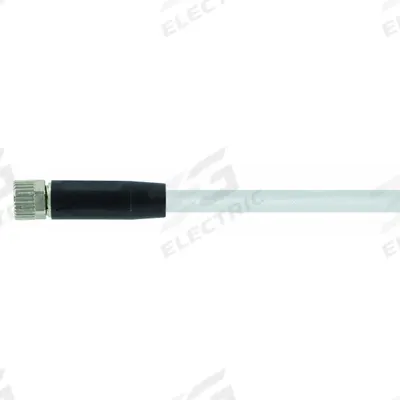 MURRELEKTRONIK Cordset: M8 Female Straight X Bare Wire, 3 Pins, Gray, PVC, 1.5 m Cable Lg - Single-Ended Cordsets with PVC Jacket for Flexing Applications