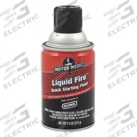 MOTOR MEDIC Starting Fluid: 7.5 oz Container Size, Diesel Engines/Gasoline Engines, Liquid Fire (MPN M3911). Key specifications — Compatible Engine Type: Gasoline Engines; Series: Liquid Fire; Features: Contains Upper Cylinder Lubricant; Brand: MOTOR MEDIC.