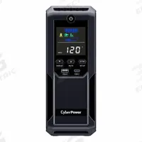 CYBER POWER UPS System: Single Phase, 1,350 VA Power Rating, 120 V AC Input, 120 V AC Output, 5-15P (MPN CP1350AVRLCD3). Key specifications — attr1044766: Single; attr1044781: Line Interactive; attr232986: CYBER POWER.