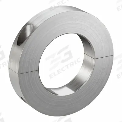 CLIMAX METAL PRODUCTS Shaft Collar: 2-Piece, Inch, Round, Clamp-On, 1 7/8 in Bore Dia - Stainless Steel Recessed-Screw Shaft Collars
