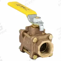 APOLLO Manual Two-Way Ball Valve: 1 in, Bronze, Straight, FNPT x FNPT, 600 psi Max. Pressure (CWP) (MPN 8210501). Key specifications — Brand: APOLLO; Handle: Lever.