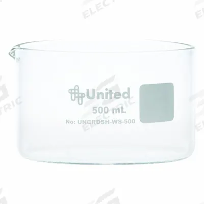 UNITED SCIENTIFIC SUPPLIES Crystallizing Dish: 110 mm Dia, 70 mm Overall Ht, No Surface Treatment - Crystallizing Dishes