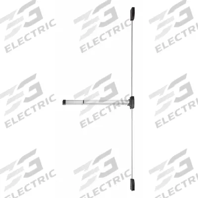 FALCON EXITS Surface Vertical Rod: 4 ft Max Door Wd - Surface Vertical Rod Push Bars