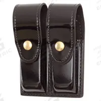 GOULD & GOODRICH, INC. Magazine Pouch: Black, Synthetic Polymer, High Gloss, Snap Closure (MPN H627-4CLBR). Key specifications — attr188437: Black; attr188438: Synthetic Polymer; attr188431: Magazine Pouch.