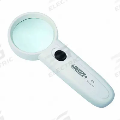 INSIZE Illuminated Magnifier: 4X - Magnifiers