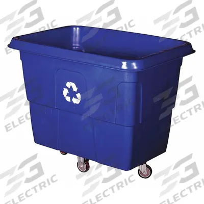 APPROVED VENDOR Cube Truck: 16 cu ft, 500 lb, 45 in L x 32 in W x 37 1/2 in H - High-Maneuverability Cube Trucks for Recyclables