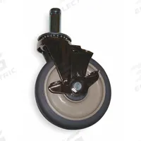 METRO Stem Caster: Swivel, Side Brake, 5 in Wheel Dia., 1 1/4 in Wheel Wd, Polyurethane, Gray, Gray (MPN 5MPB). Key specifications — attr1111099: METRO; attr1111095: Gray; attr1176855: Swivel with Brake.