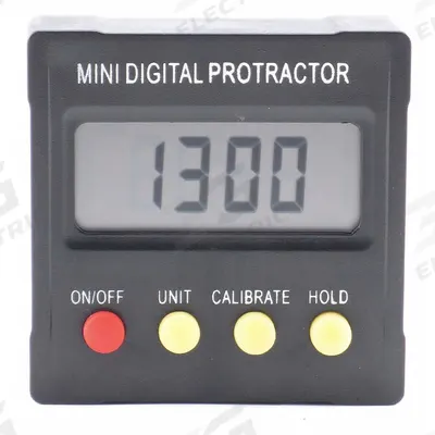 GENERAL TOOLS Digital Angle Finder: 2 1/8 in Overall Ht, 0°to 180°, Included, LCD, Plastic - Digital Angle Finders