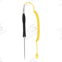 EXTECH Immersion Temperature Probe: -40°F to 1,472°F /-40°C to 800°C, ±0.2°C/±0.4°F, 5.9 in Probe Lg (MPN 881605). Key specifications — Brand: EXTECH; Accuracy: ±0.2 °C; Handle Type: Straight.