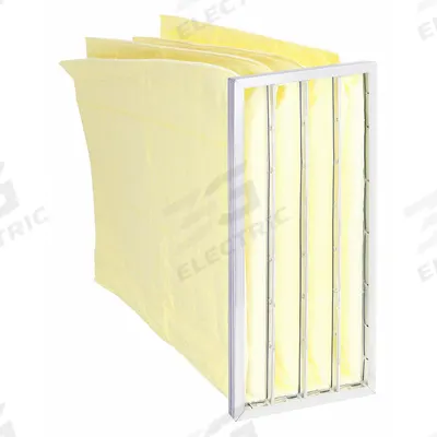 GRAINGER Pocket Air Filter: 24 in x 12 in x 36 in, MERV 14, Yellow, Synthetic - MERV 14 Pocket Air Filters